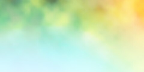 Obraz premium Light Blue, Yellow vector background with clouds.