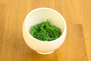 Japanese traditional seaweed salad Chukka