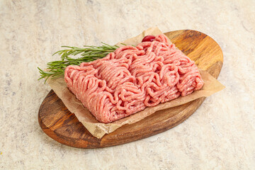 Raw beef minced meat for cooking