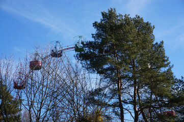 ferris wheel in the amusement park