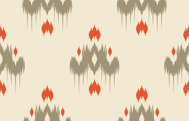 Ethnic abstract background. Seamless in tribal, folk embroidery, native ikat fabric. Aztec geometric art ornament print. Design for carpet, wallpaper, clothing, wrapping, textile, tissue, decorative
