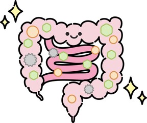 腸内環境のイラスト