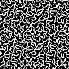 Vector Seamless Hand Drawn Scribble Pattern. Minimal Artistic Sketch Endless Print.