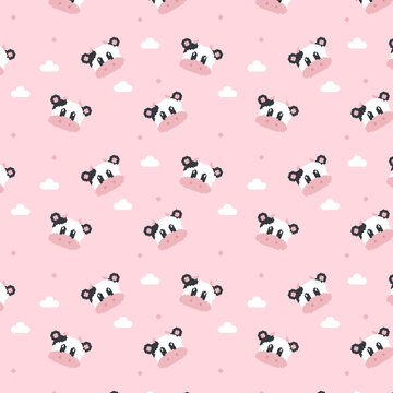 cute cow seamless pattern cow pattern pixel art style