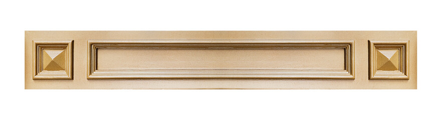 Mock up square wooden blocks for wall decoration isolated on white background with clipping path