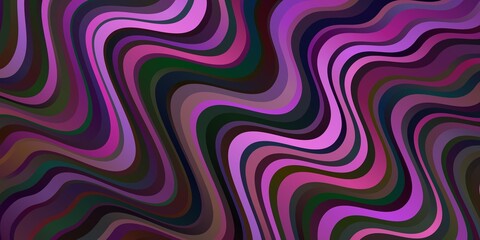 Fototapeta premium Dark Pink vector template with lines.