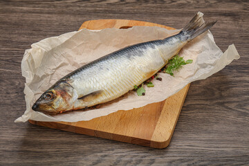 Salted Herring fish with pepper