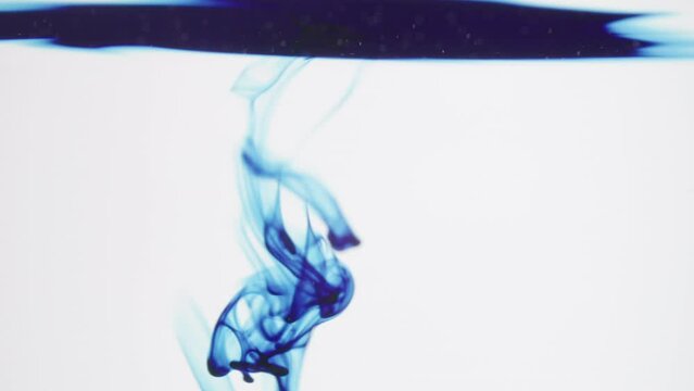 Food color drop in water with fluid motion