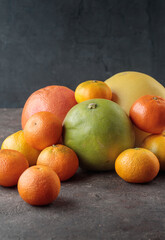 Fresh ripe citrus tangerine orange