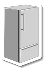 Refrigerator isolated on white background