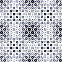 Flower Mandala geometric black and white pattern. Seamless vector background vector in illustration