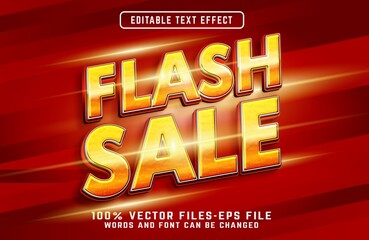 flash sale 3d text effect premium vectors
