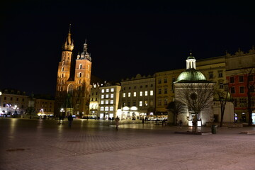 Kraków, zabytkowe centrum miasta, wieczór, Polska,  © Albin Marciniak