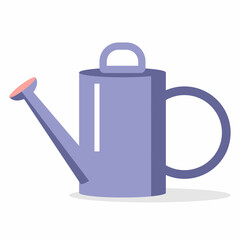 isolated purple watering can vector illustration