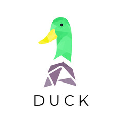 Geometric Duck Logo