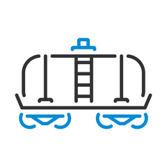 Oil Railway Tank Icon