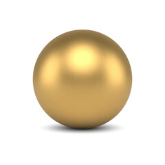 Luxury realistic golden sphere expensive ball decorative design 3d template vector illustration