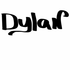 Dylan male name street art design. Graffiti tag Dylan. Vector art.