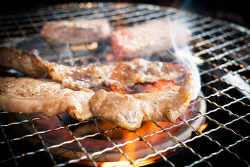 ロースターで焼くジューシーな高級焼肉黒毛和牛【特上バラ】