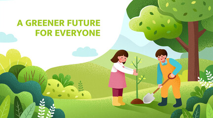 Arbor day banner