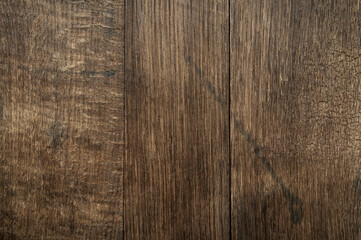 Old grunge dark textured oak wood background, brown wood texture surface.