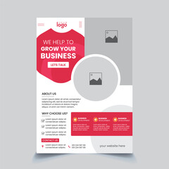 Corporate Business Flyer design template editable print ready file