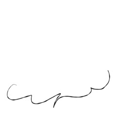 Simple handwritten speech bubble, black, no fill