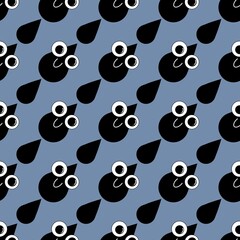 Kids seamless water rain drops pattern for fabrics and textiles and packaging and gifts and cards and linens and kids