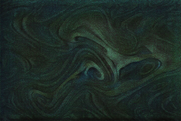 暗く深い緑がかった水彩の墨流し風マーブル模様