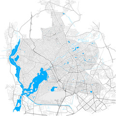 Fototapeta na wymiar Reinickendorf, Berlin, Deutschland high detail vector map