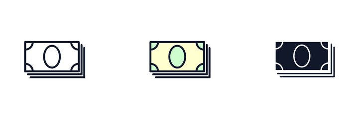 money icon symbol template for graphic and web design collection logo vector illustration