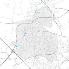 Allach-Untermenzing, München, Deutschland high detail vector map