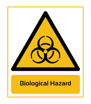 Biological Hazard. Warning Signs. ISO 7010 Sign. Signs of Danger And Alerts. Caution Signs.