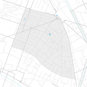 3rd Arrondissement, Paris, FRANCE High Detail Vector Map