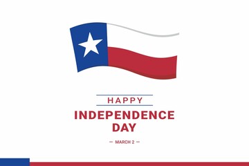Texas Independence Day. Vector Illustration. The illustration is suitable for banners, flyers, stickers, cards, etc.	
