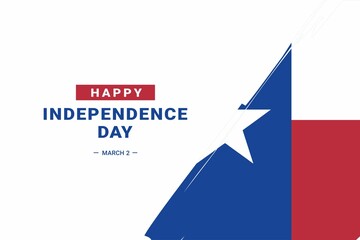 Texas Independence Day. Vector Illustration. The illustration is suitable for banners, flyers, stickers, cards, etc.	