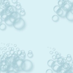 abstract background with transparent bubbles