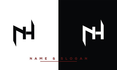 NH,  HN,  N,  H   Abstract  Letters  Logo  Monogram