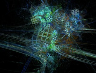Imaginatory fractal abstract background Image