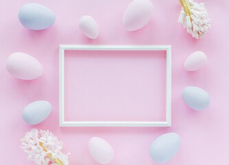 Naklejka na ściany i meble Easter mockup greeting card