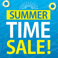 サマーセール タイムセール SUMMERSALE TIMESALE 正方形バナー