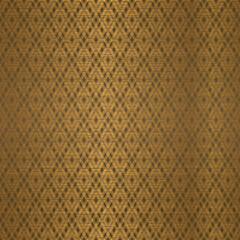 Elegant Gold Rhombus Seamless Pattern Design Background
