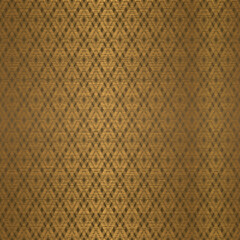 Elegant Gold Rhombus Seamless Pattern Design Background