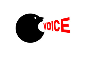 Voice lettering. Cry man. Speaker icon. Shout, broadcast, point of view.