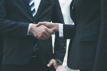 business handshake meeting deal partnership, business concept.
