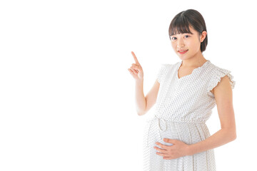 妊娠した若い女性