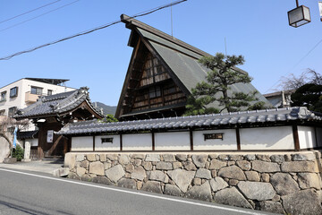 滋賀県大津市坂本の穴太衆積みの石垣