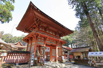 滋賀大津・日吉大社の東本宮桜門