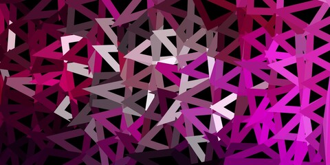 Dark pink vector gradient polygon wallpaper.