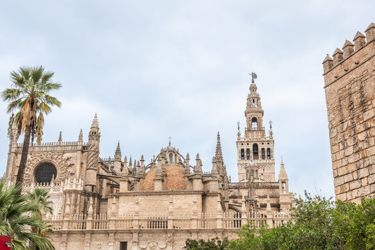 Minarett in Sevilla, Sehensw&uuml;rdigkeit Giralda, Spanien, Andalusien, Europa